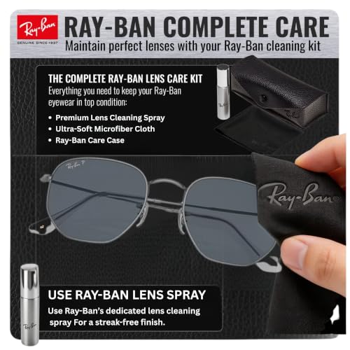 Image of Ray-Ban RB3548N HEXAGONAL FLAT LENSES Sunglasses w /Official Eyewear Kit