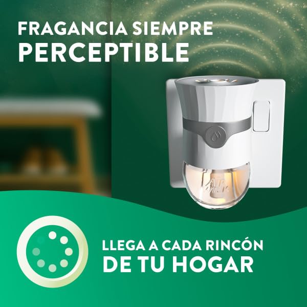 Air Wick Eléctrico - Recambio para Ambientador Eléctrico Air Wick con aroma a Dulces Recuerdos con Naranja y Canela, infusionado con 2 veces más aceites esenciales