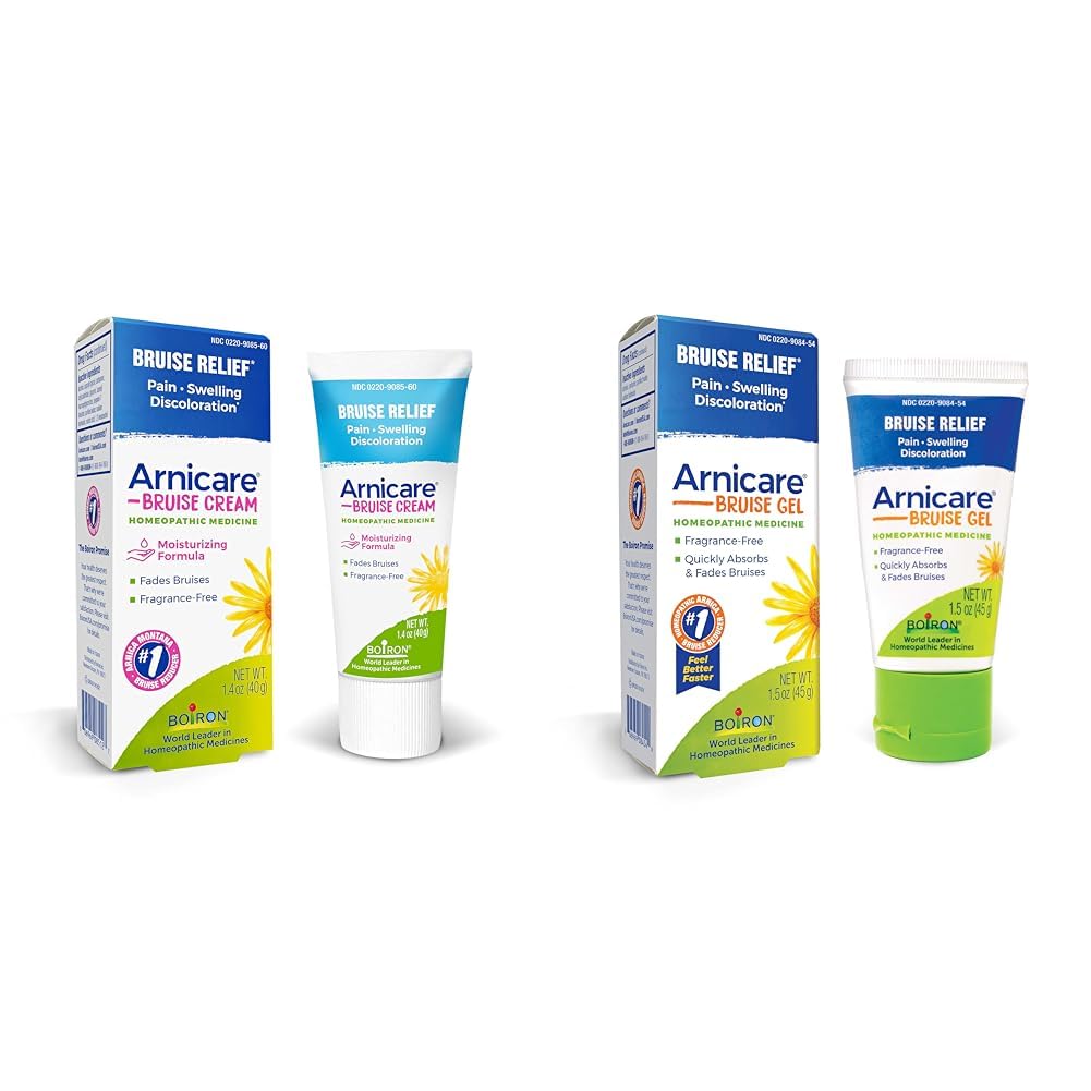 Boiron Arnicare Bruise Gel for Relief of Pain, Inflammation or Swelling, Soreness, and Discoloration - Non-greasy and Fragrance-Free - 1.5 oz