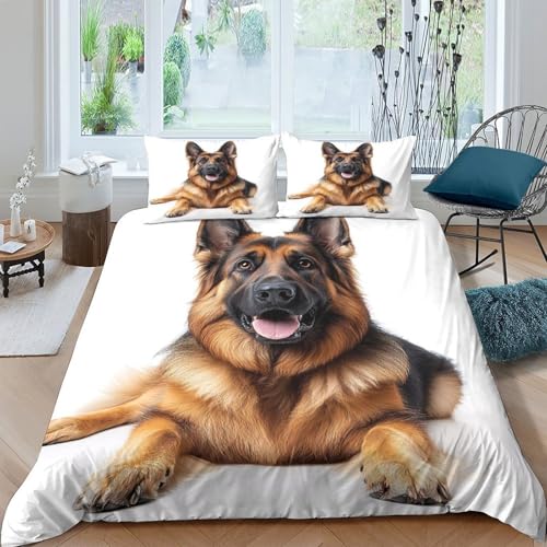 Housse de couette microfibre lavable motif animal 140x200cm - 2