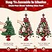 Dolicer 2FT Small Christmas Tree with Lights Table Top Christmas Tree with DlY Ornaments Full Realistic Cute Artificial Mini Xmas Trees with 20 LED Globe Lights Stable Base for Holiday Home Decor