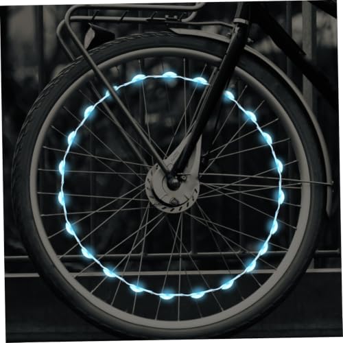 Luces LED para radios de bicicleta recargables RGB impermeables 7