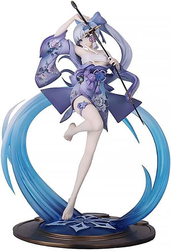 jtsgwop 25 cm/9.84 inches Genshin Impact Kamisato Ayaka PVC