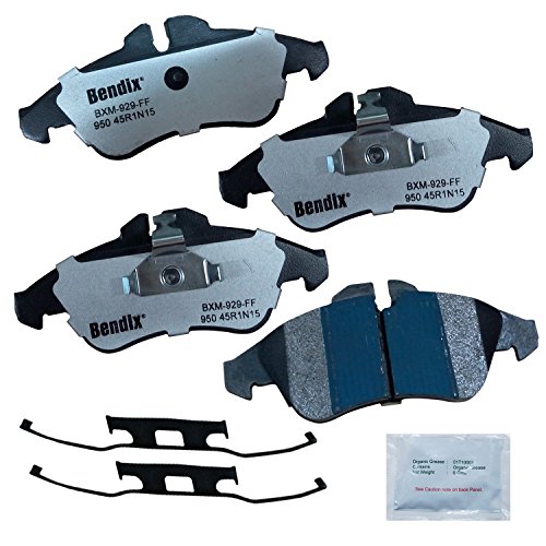 Image of Bendix Fleet Metlok MKD950FM Semi-Metallic Front Brake Pads for Select Models Dodge Sprinter 2500, 3500, Freightliner Mercedes-Benz