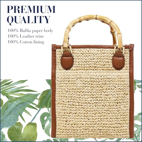 Bolso Tote Tommy Bahama con Asa de Bambú miniatura 5