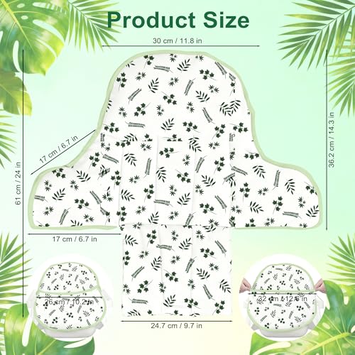 Image of for IKEA High Chair Cushion, with High Chair Pocket Pouch (Leaf) | For Antilop Cushion, For IKEA Antilop Highchair, Cotton Soft, Baby Sitting More Comfortable