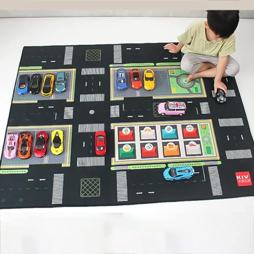 カーペット ラグ 道路 キッズ プレイマット ロードマップ 140*110cm ラグマット 絨毯 駐車場 丈夫 赤ちゃん 洗える 知育線路 地図マップ カラー 防音 幼稚園 道路柄 洗濯機で洗える 滑り止め 長持ち 子供マット シンプル 保温 早期教育 知