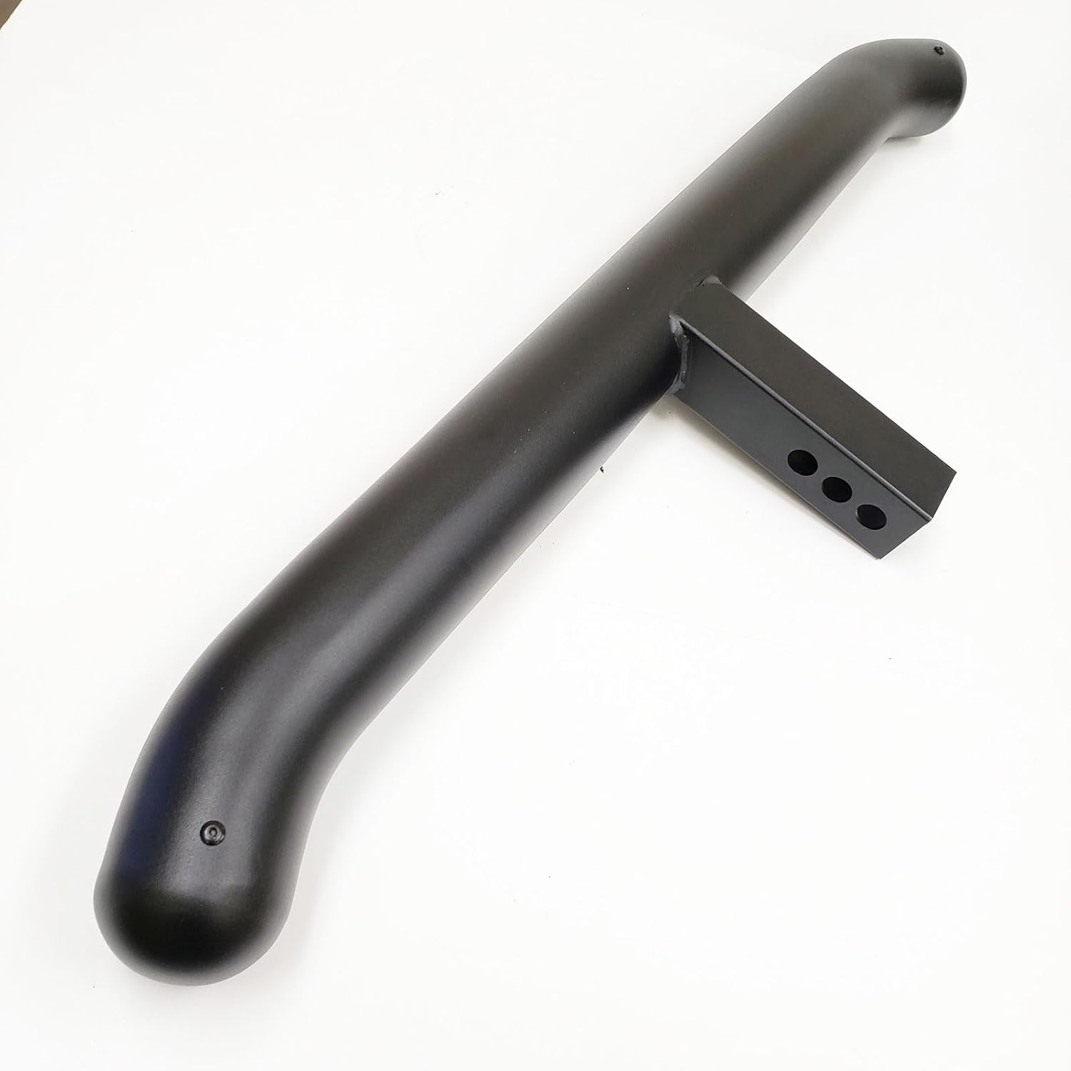 36" Lx3 Hx3 W Towing Hitch Step Bar 2" Receiver 3" Round Curved Universal Truck Trailer Rear Bumper Guard (Black)