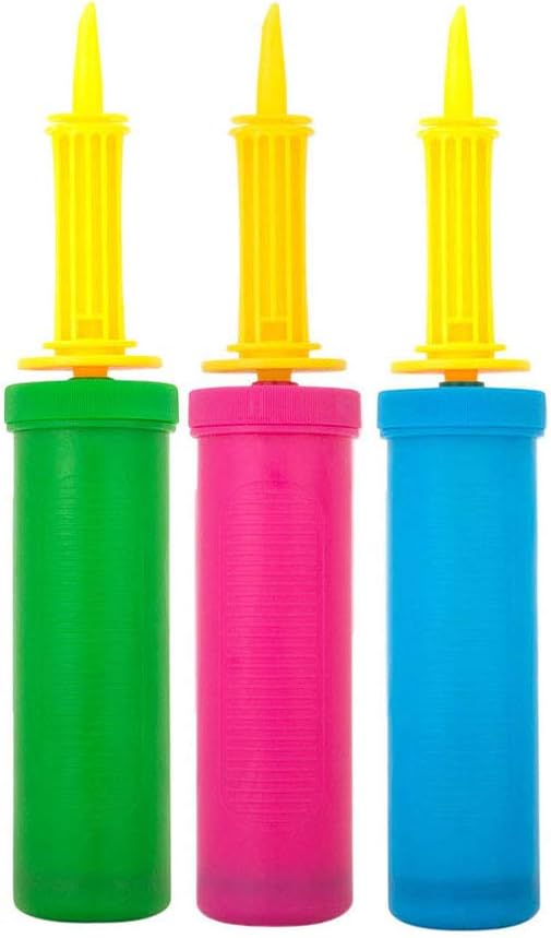 Air Pump/Balloon Pump Hand Manual Inflator (3 pcs，Random Color)