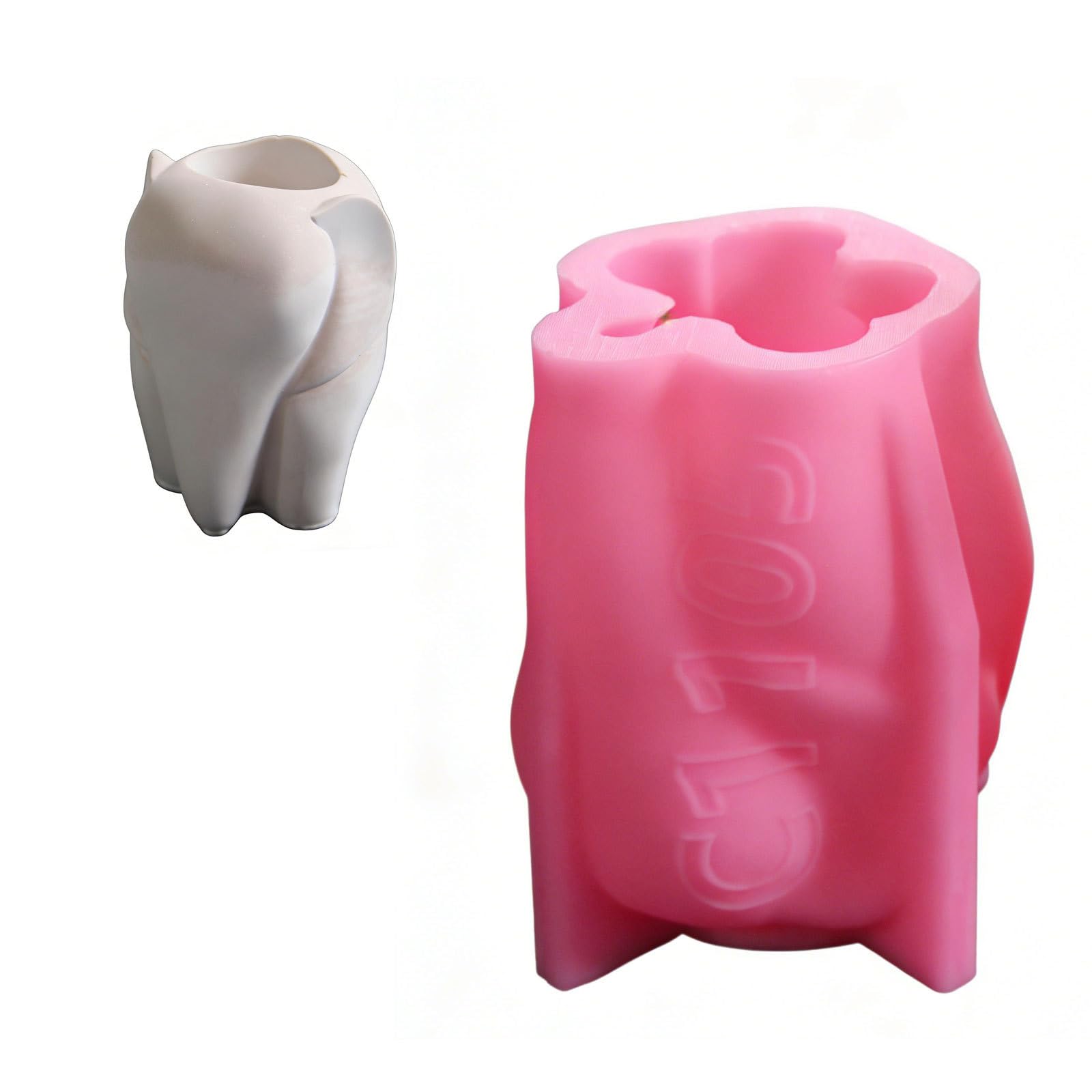 NVOQILIN Creative 3D Elephant Shape Silicone for Making Pen Holders with Plasters Materials Food Grade Silicone