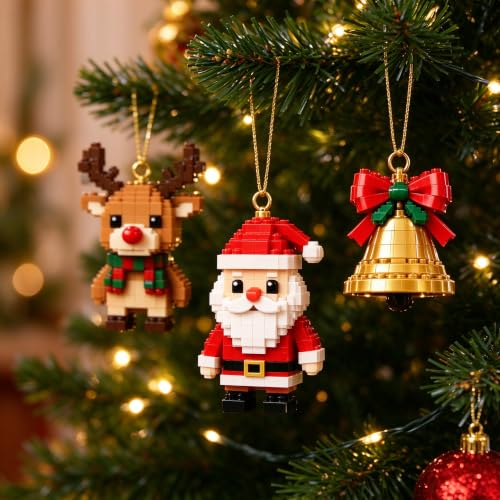 24 Day Mini Christmas Brick Ornament Advent Calendar, 24 Buildable Bricks - image 8