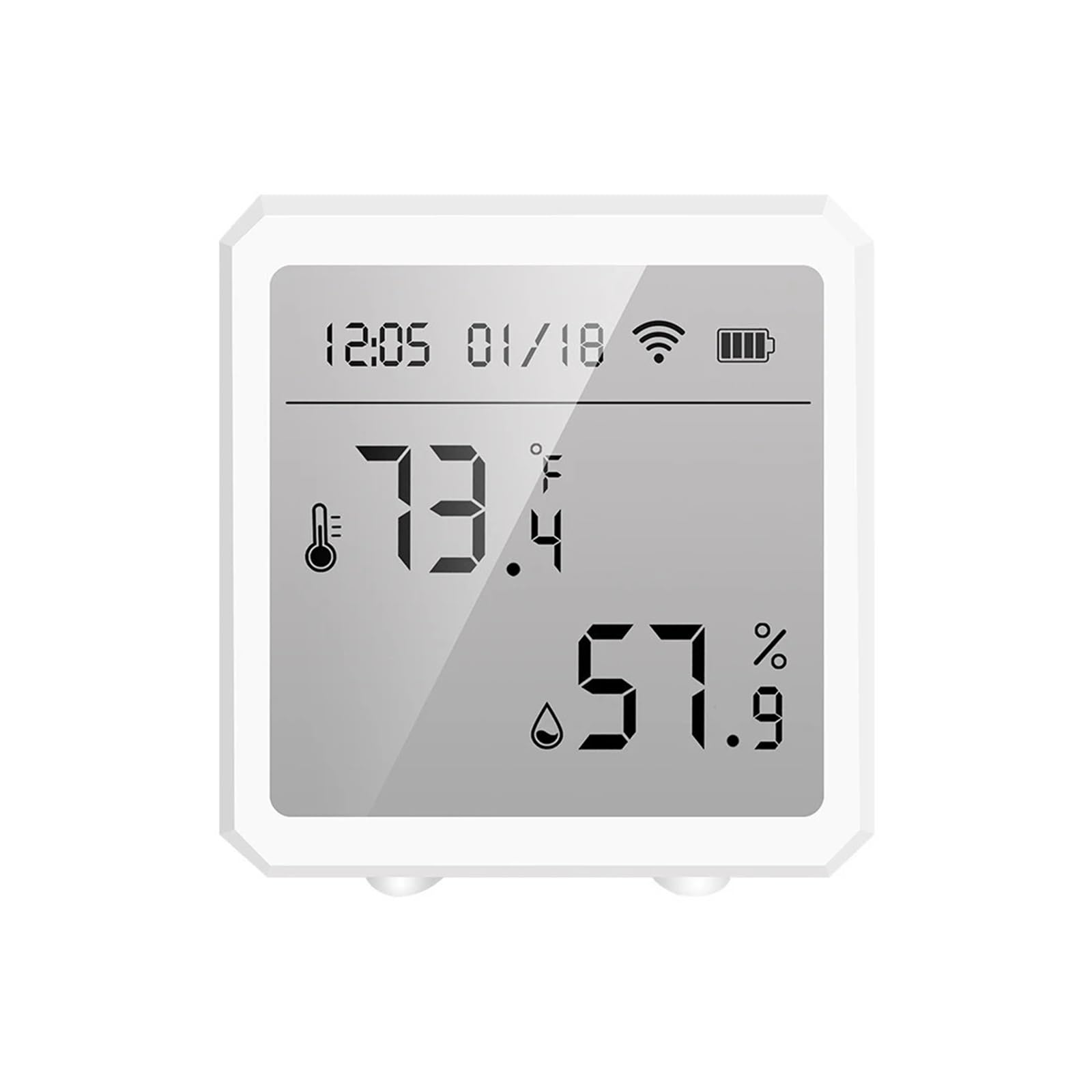 Tuya Smart Life Zigbee Czujnik Temperatury I Wilgotności Termometr Wewnętrzny Detektor Wysoka DokłAdność(White)