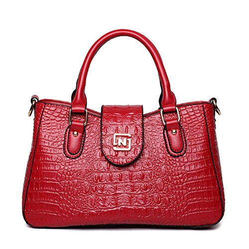 Sac à bandoulière motif crocodile anti-désordre | Sac Mme compact Messenger Bag urbain