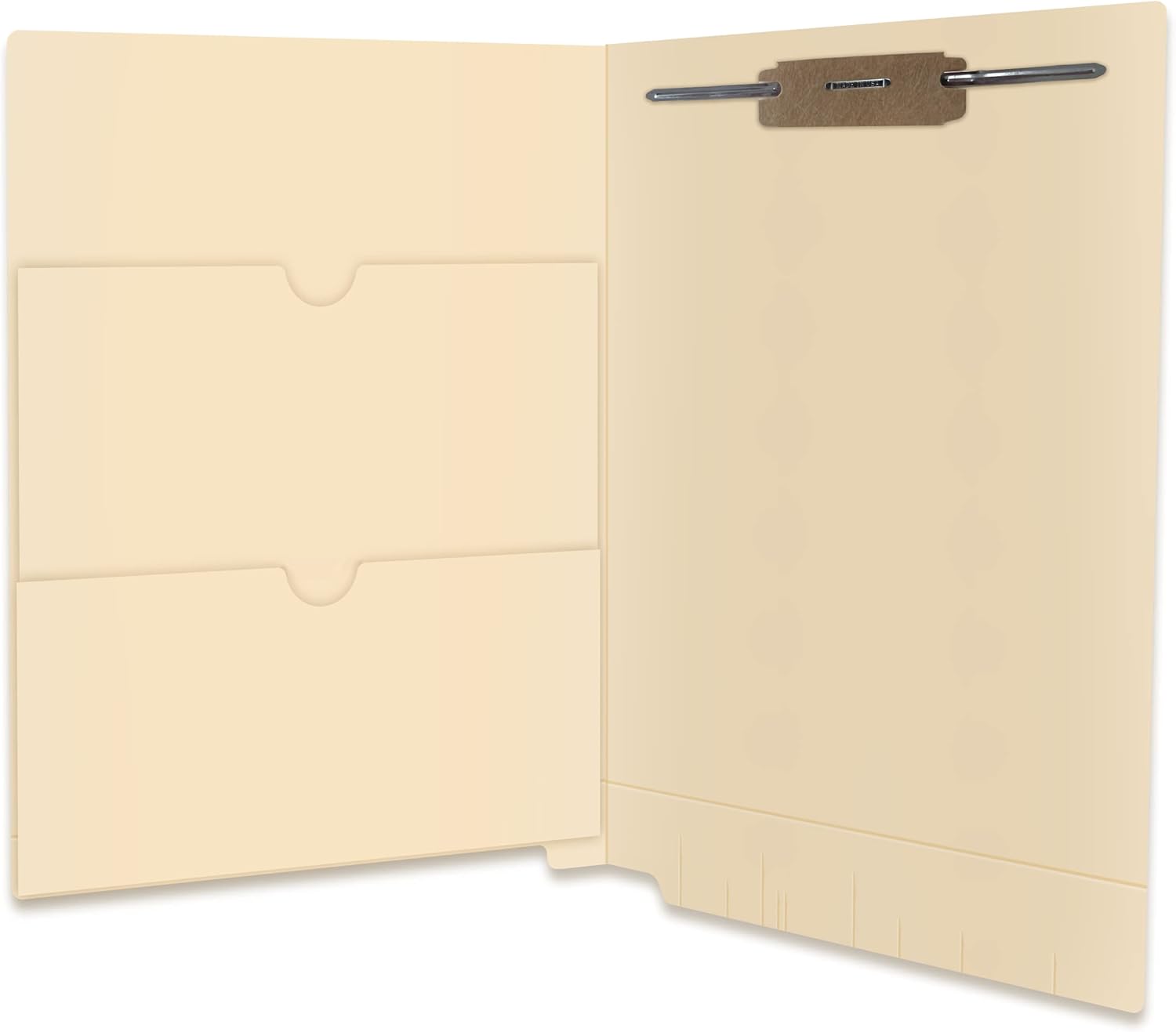 Pocket File Folders, Doctor Stuff, Reinforced End Tab Folder with Double Pocket on Inside, Fastener in Position 1, 11 pt Manila Stock, Carton of 250
