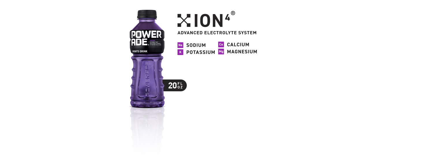 Powerade Grape, 20 Fl Oz Bottles, 8 Pack