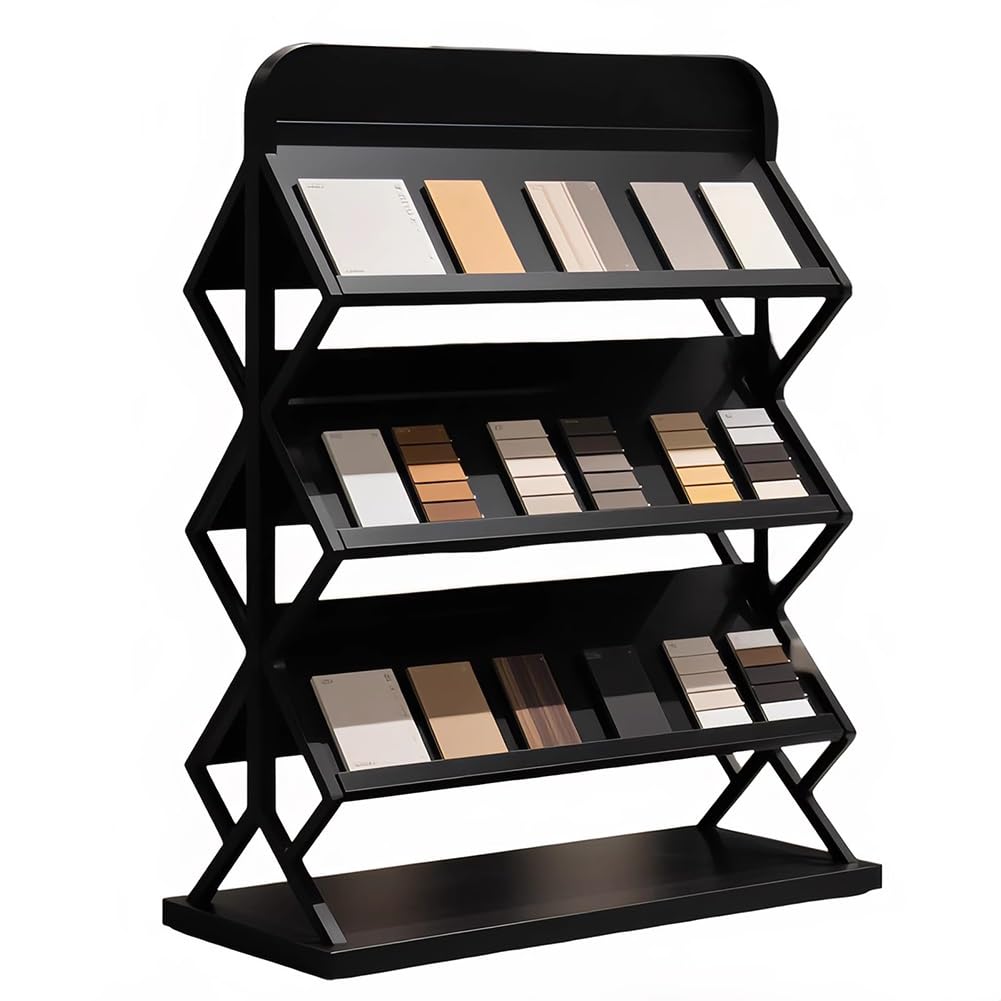 SWENEEN Large Floor Display Sample For & Load-Bearing For Showrooms Exhibitions,Black 100X40X15,Black-80x40x155 cm