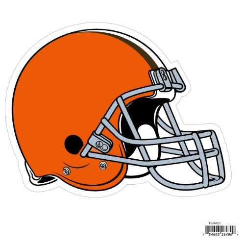 NFL Siskiyou Sports Fan Shop Cleveland Browns Logo Magnets 8 inch sheet Team Color