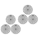 Genérico Manteles Individuales Redondos de PVC Negros 38 CM 6 Piezas Manteles Aislantes Antideslizantes y Resistentes al Agua para Mesa de Comedor Ideales para Halloween y Uso Doméstico