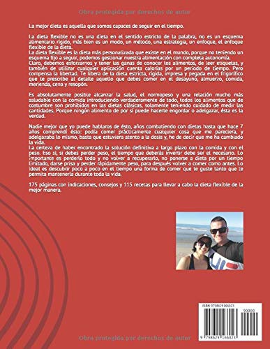DIETA FLEXIBLE: PIERDE GRASA DE MANERA SOSTENIBLE (Spanish Edition)