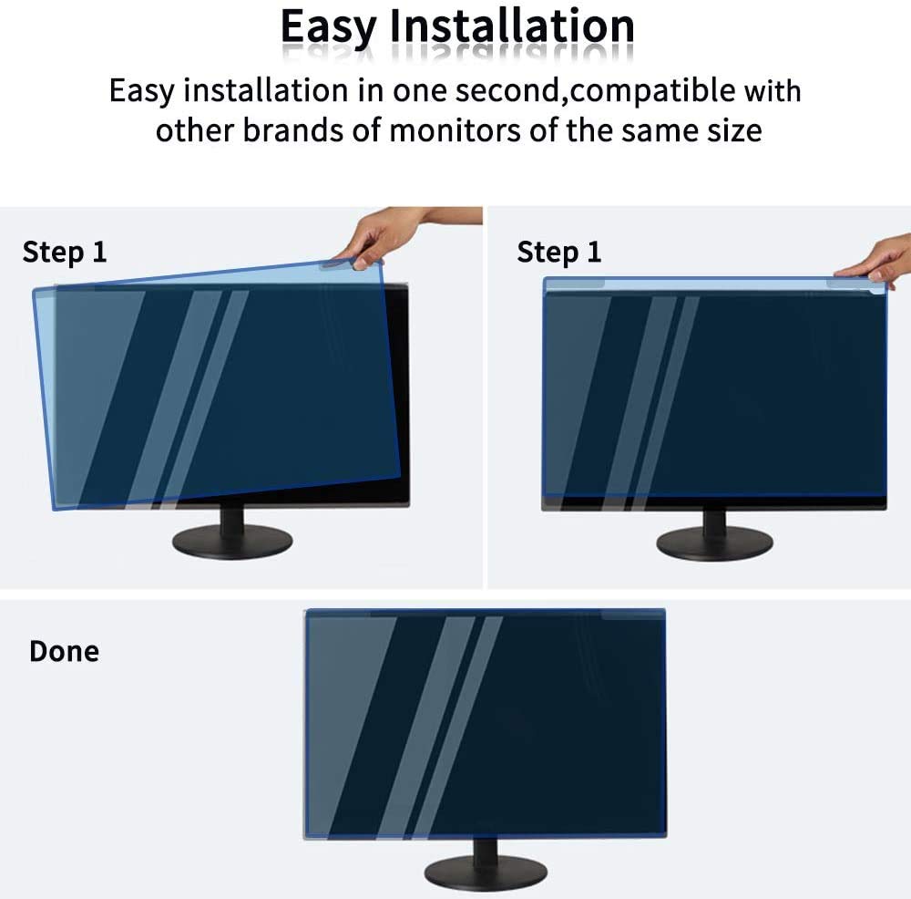 VizoBlueStop 23-24 inch anti-blauw licht filter voor computermonitor. Blauw licht monitor schermbeschermer paneel (21,5 x 13 inch). Blokkeert blauw licht 380 tot 495 nm. Past op LCD, tv en pc VizoBlueStop 23-24 inch anti-blauw licht filter voor computermonitor. Blauw licht monitor schermbeschermer paneel (21,5 x 13 inch). Blokkeert blauw licht 380 tot 495 nm. Past op LCD, tv en pc