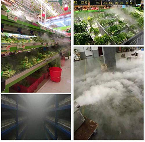 TOPCHANCES 110V 10 Head Ultrasonic Mist Maker Fogger Humidifier Hydroponics with Transformer