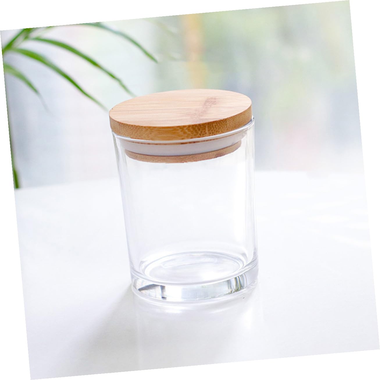 Glas Kerzendosen Elegantes Design Luftdicht Verschlossen 5 Stück mit Deckel zum Kerzenmachen für Selbstgemacht Duftkerzen und Dekoration im Zuhause