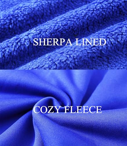 Image of LeeHanTon Boys' Fashion Zip Up Hoodie Plain Comfort Fleece Jacket Youth Heavyweight Sherpa Lined Sweatshirts