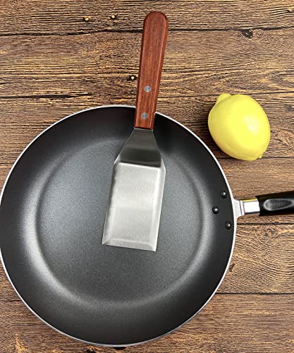Klaqqed Metal Spatula For Cast Iron Skillet, Grill Spatula Stainless Steel Spatula, Burger Spatula, Fish Turner Spatula, Griddle Spatula, Spachulas Egg Flipper, Flat Top Metal Spatula For Cooking Bbq #TOP4