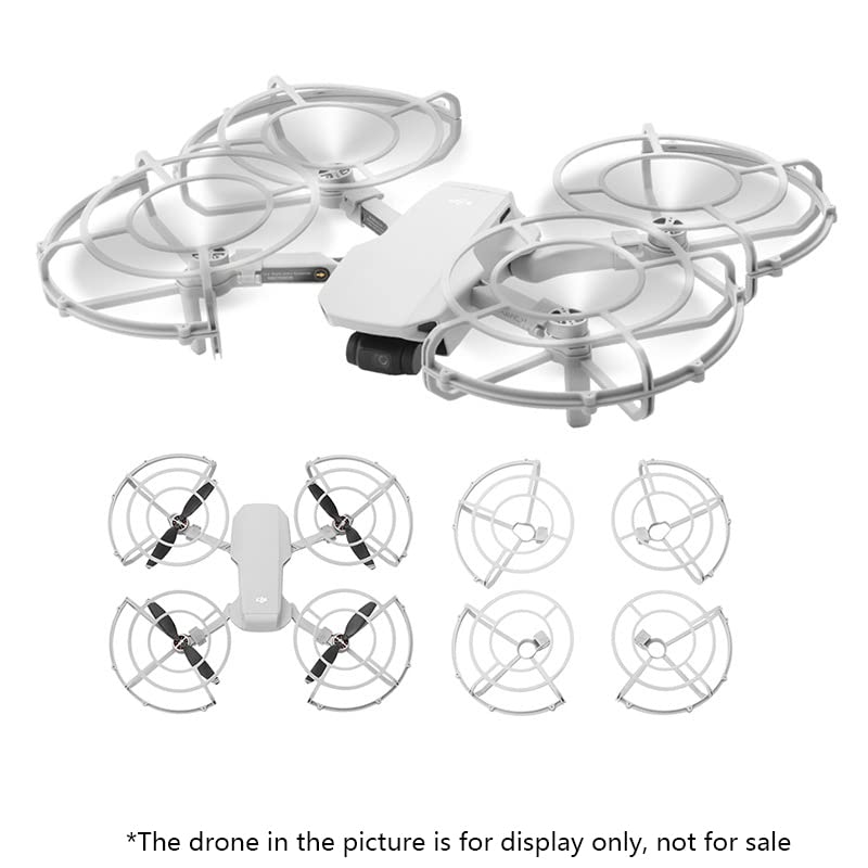 WANGCL 4PCS Elica Protettore Protezione Elica Fit per DJI Mini SE MAVIC Mini 2 Drone Accessori Protezione All-Round per Eliche-Grigio