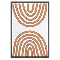 SIGNWIN Framed Canvas Wall Art Nordic Rainbow Canvas Prints Home Artwork Decoration for Living Room,Bedroom - 16