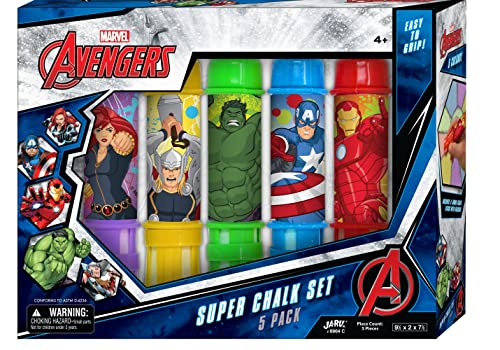 JA-RU Marvel Avengers Jumbo Chalk Holder (1 Pack) - Non Toxic C-6904-1