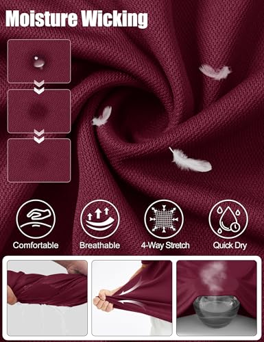 Camisetas Polo para Hombre Cavva, manga corta, secado rápido, transpirable, para golf y deporte, ligera, elástica, con control de humedad, fresca y casual miniatura 5