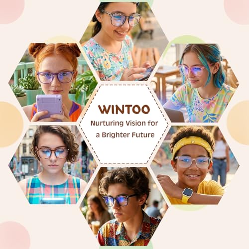 Image of Kids Blue Light Glasses for Girls Boys Teens Age 2-18, Anti Glare Computer Gaming Glasses for School & Screen Time