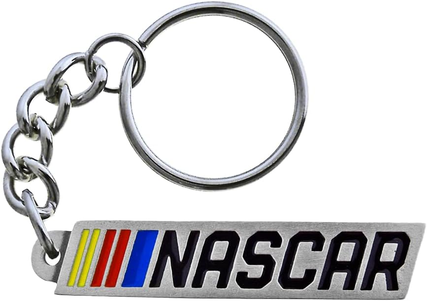 Classic Bar Logo Pewter Number Signature Hang Tag Keychain