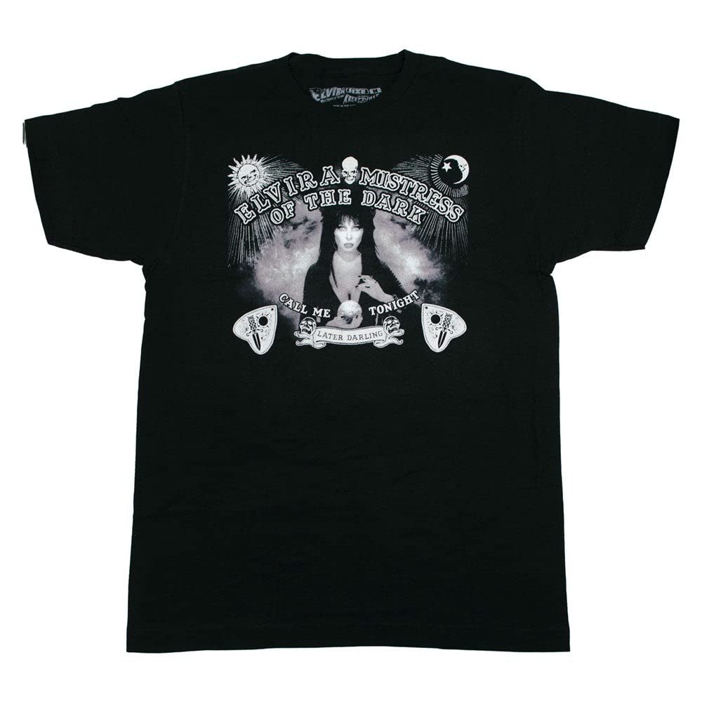 kreepsville 666666 Elvira Fortune Teller Spirit Board Men's T-Shirt Mistress of The Dark Ouija Tee