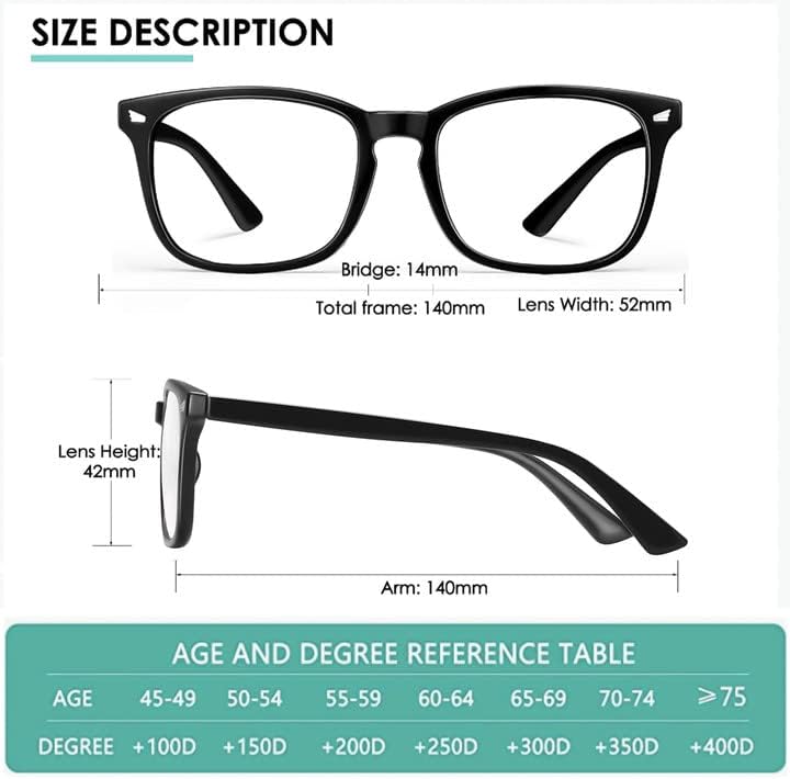 AIMISUV 5 Pack Reading Glasses for Women Men, Blue Light Blocking Computer Glasses UV Glare