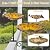 teyigarden 2-in-1 Deck Mounted Bird Bath, Glass Bird Bath Bowl with Adjustable Sturdy Metal Clamp Garden Birdbath & Bird Feeder for Outdoors Balcony Patio Deck Railing Decoration(Sunflower)