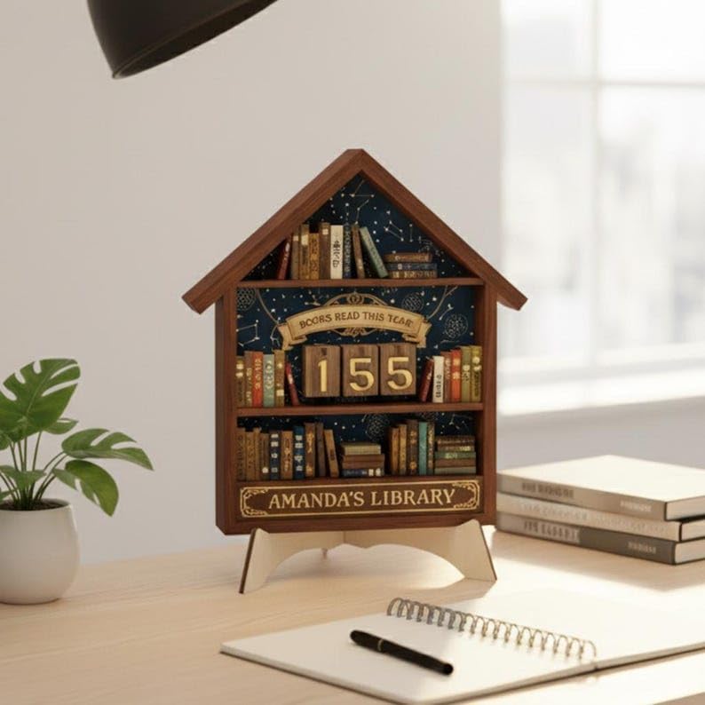 Love Signal-Personalized Book Tracker Sign for Readers