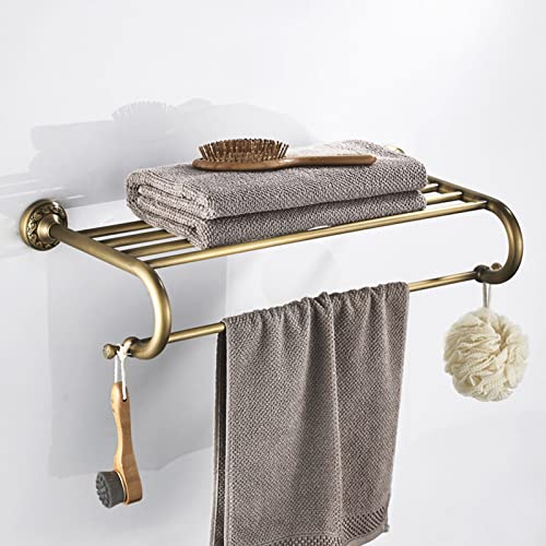Toallero de baño de 2 capas con acabado cepillado antiguo 4
