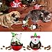 Christmas Mouse Tumbler Cat Toy Set, 2 Pcs Treat Dispenser Ball