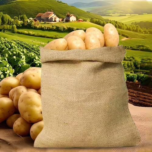Saco de patatas decorativo para organización de huerto y jardín 4