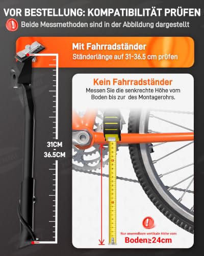 HENMI Fahrradständer 24-29 Zoll, Max Belastung 35kg, Pro – Ansicht 2