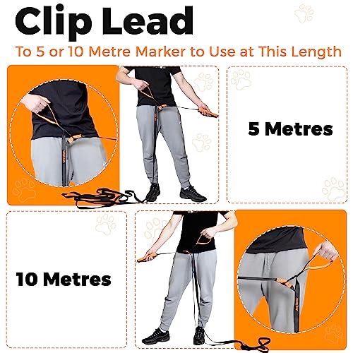Total Pet 15m Training Lead for Dogs & Puppy - Long Line Leash With Control Handle For Recall/Obedience Training - Image 3