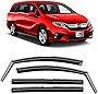 Voron Glass in-Channel Extra Durable Rain Guards for Honda Odyssey 2018-2023, Window Deflectors, Vent Window Visors, 4 Pieces - 200262