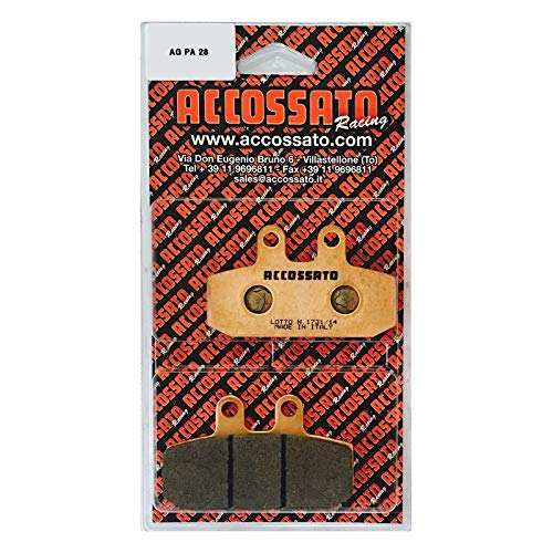 Accossato Agpa17or-46 Bremsbelag-Set, 2er Pack – Organische Mischung, Maße 35.3 X 48.8 X 7 Mm