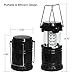 PARTYSAVING [4-Pack] LED Camping Lantern, Suitable Survival Kits for Hurricane, Emergency Light for Storm, Outages, Outdoor Portable Lanterns, Black, Collapsible Design and 30 LED Lights, APL1424