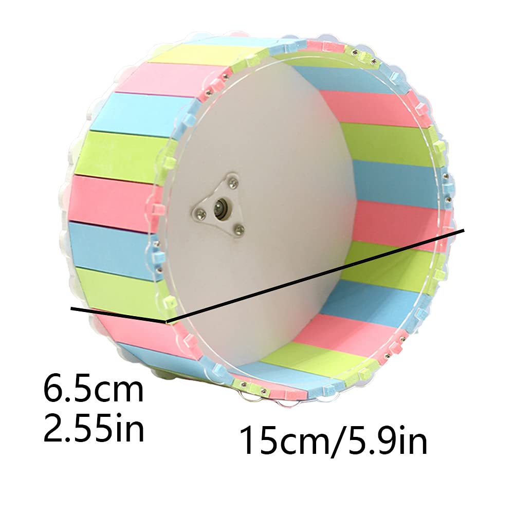 Criceto A Ruota Da Corsa, Ruota Silenziosa Per Criceti, Giocattolo Della Del Criceto, per Criceti e Animali Piccoli Da Esercizi (15cm)