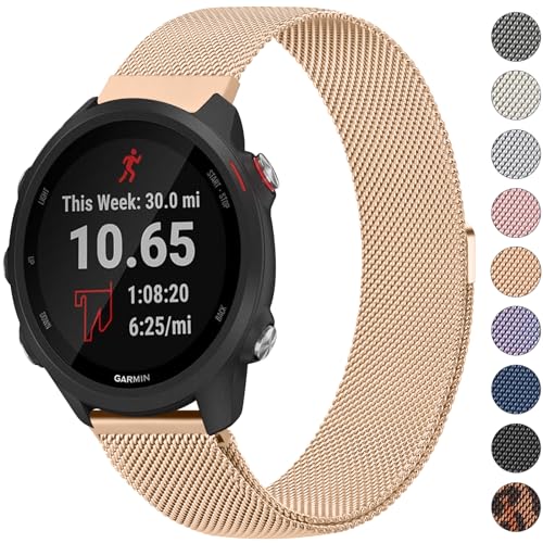 Bracelet acier inoxydable Galaxy Watch 6 et Garmin maille métal haut de gamme