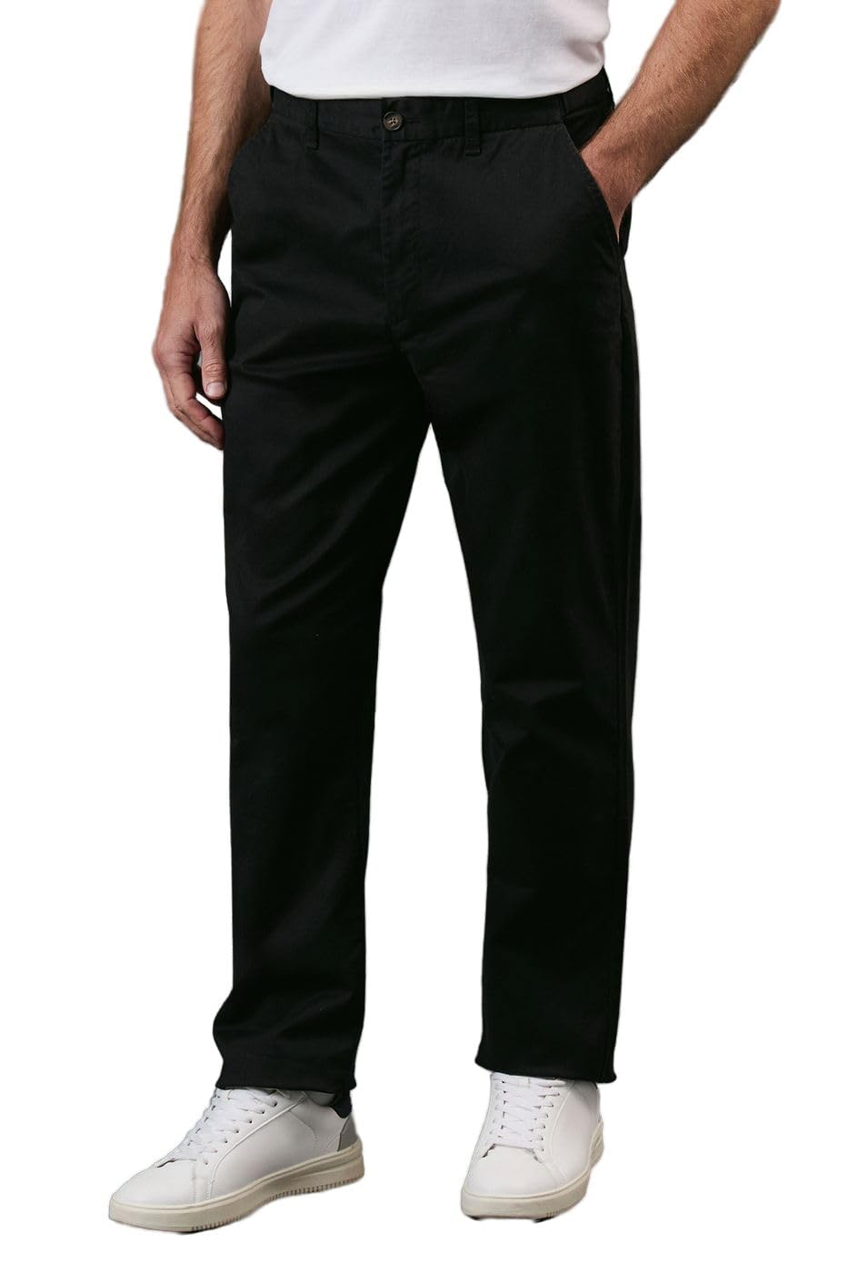 Debenhams Men's Black Premium Chino Trousers In | Size: 36R