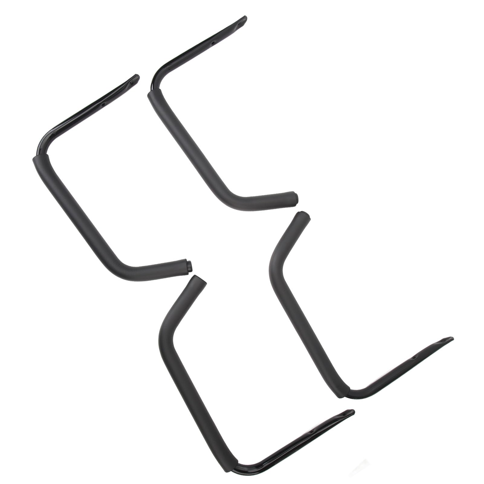 4pcs Kayak Storage Hook Rack Universal Space Saving Iron Canoe Wall Mounted Hooks for Boat RV Garage (S)